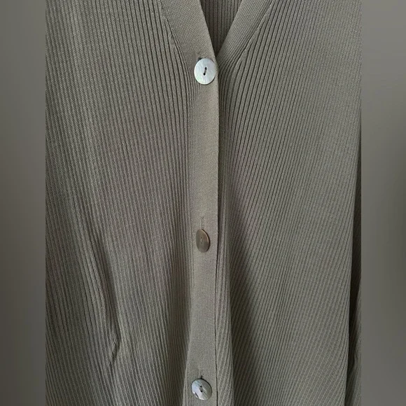 Zara Long Ribbed Cardigan - Picture 3 of 5